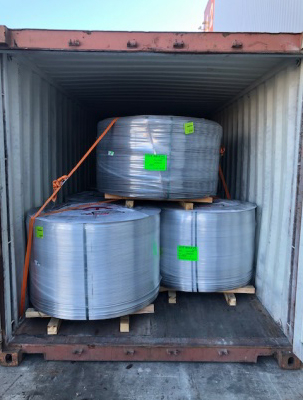 fils d'aluminium livrés en containers par Falconex